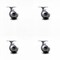 Service Caster 2 Inch Bright Chrome Metal Ball Caster - Top Plate -, 4PK SCC-TP01S20-DCS-BC-TP2-4 - alternate 1